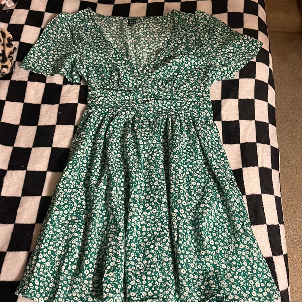 Green summer dress